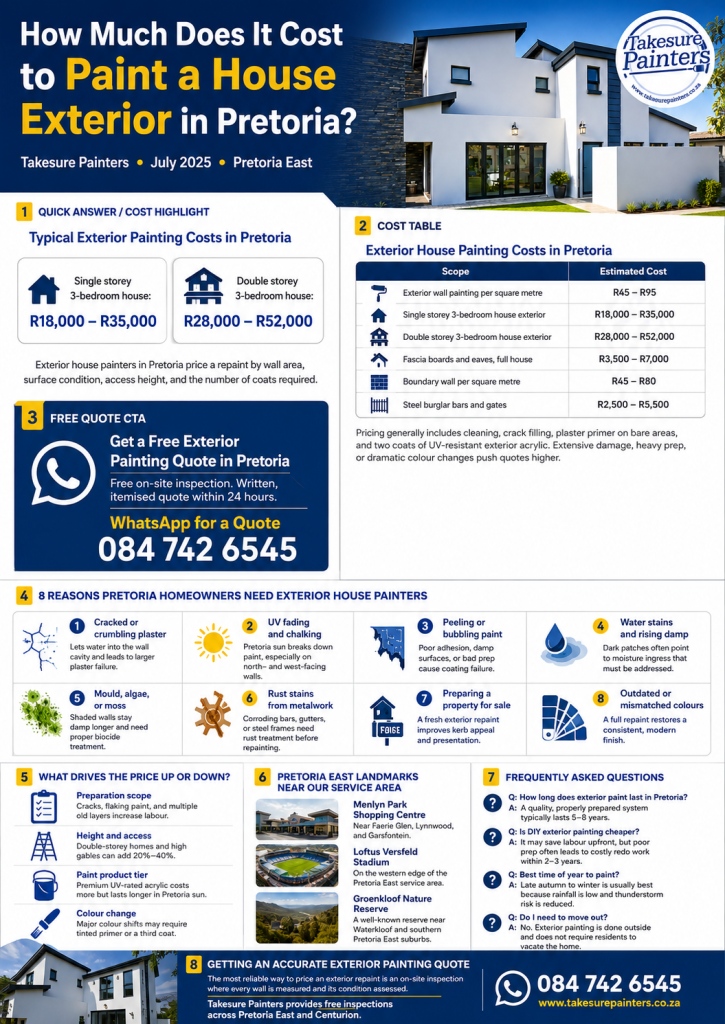How Much Does It Cost to Paint a House Exterior in Pretoria