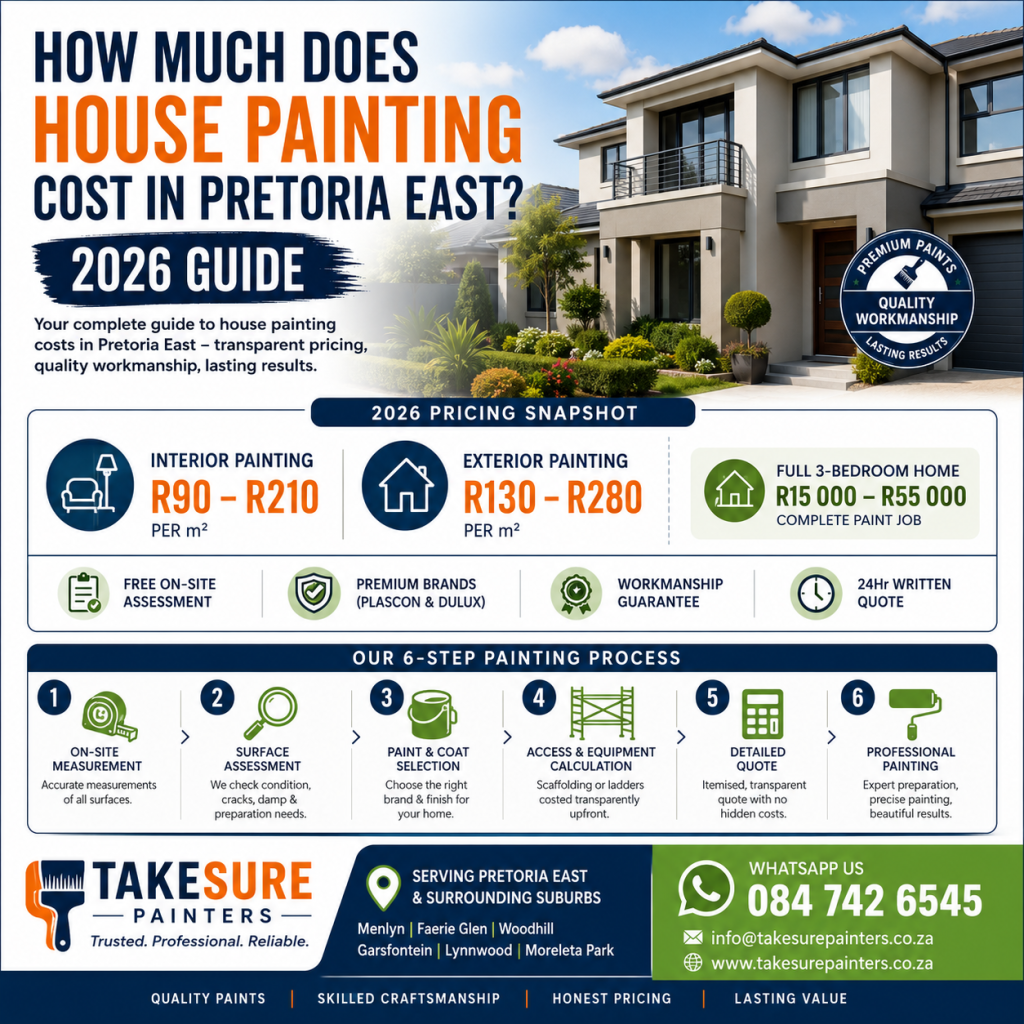 How Much Does House Painting Cost in Pretoria East? 2026 Guide